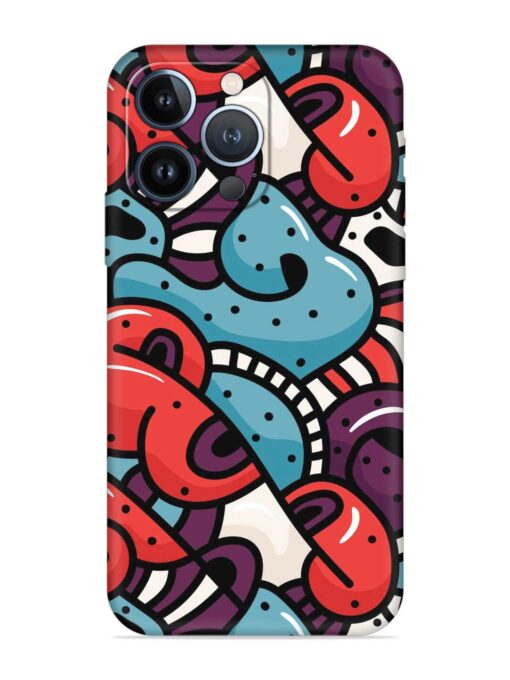 Seamless Backdrop Colorful Embossed Soft Silicone Case for Apple Iphone 13 Pro