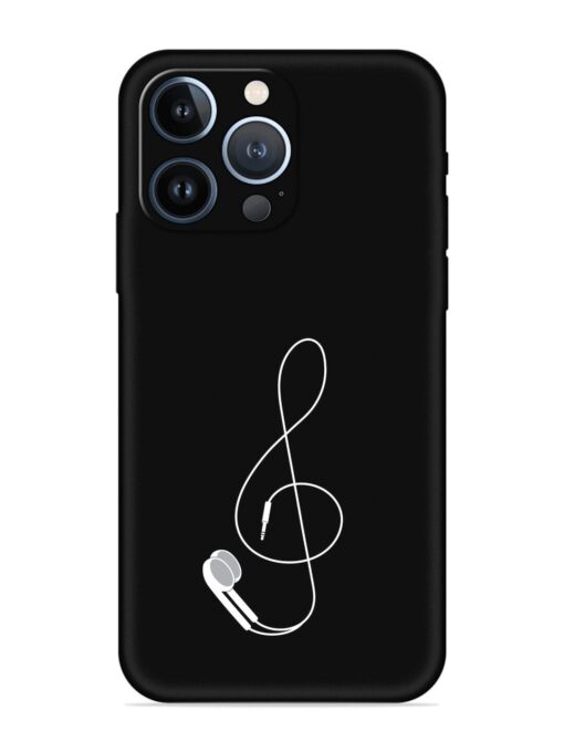 Music Earphone Vector Embossed Soft Silicone Case for Apple Iphone 13 Pro