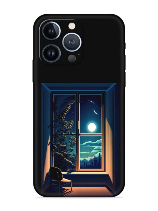 Night View At Window Embossed Soft Silicone Case for Apple Iphone 13 Pro