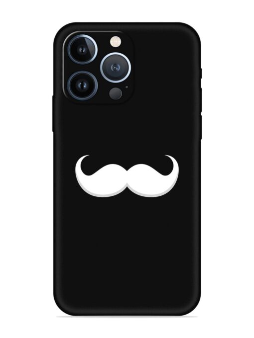 Mustache Vector Embossed Soft Silicone Case for Apple Iphone 13 Pro