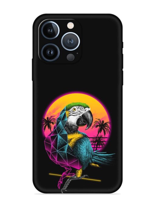 Rad Parrot Embossed Soft Silicone Case for Apple Iphone 13 Pro