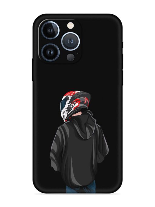 Motorcycle Rider Embossed Soft Silicone Case for Apple Iphone 13 Pro