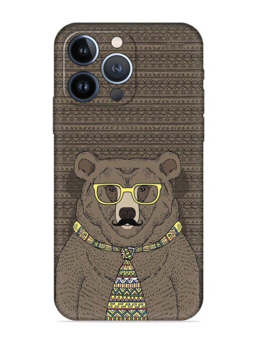 Grizzly Bear Embossed Soft Silicone Case for Apple Iphone 13 Pro