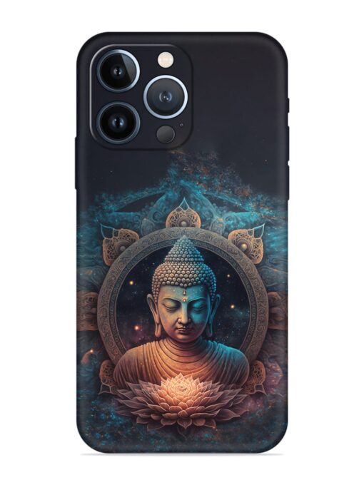 Gautam Buddha Embossed Soft Silicone Case for Apple Iphone 13 Pro Zapvi