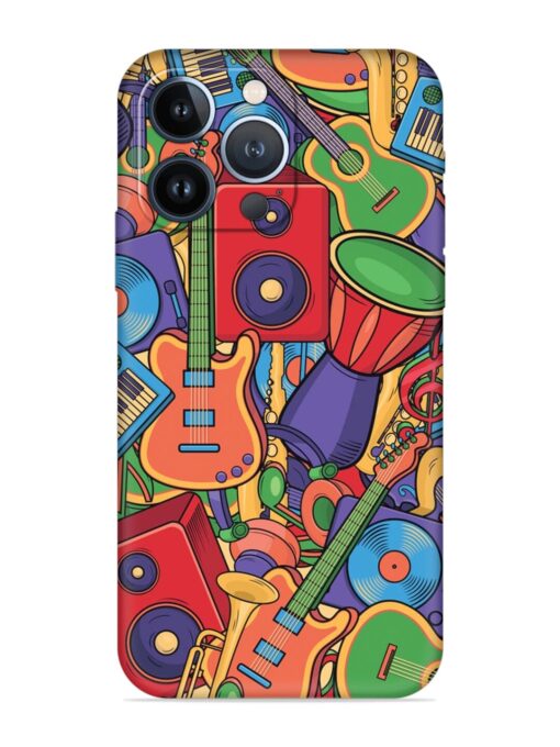 Colorful Music Art Embossed Soft Silicone Case for Apple Iphone 13 Pro Zapvi