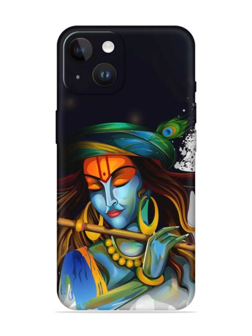 Krishna Art Embossed Soft Silicone Case for Apple Iphone 14