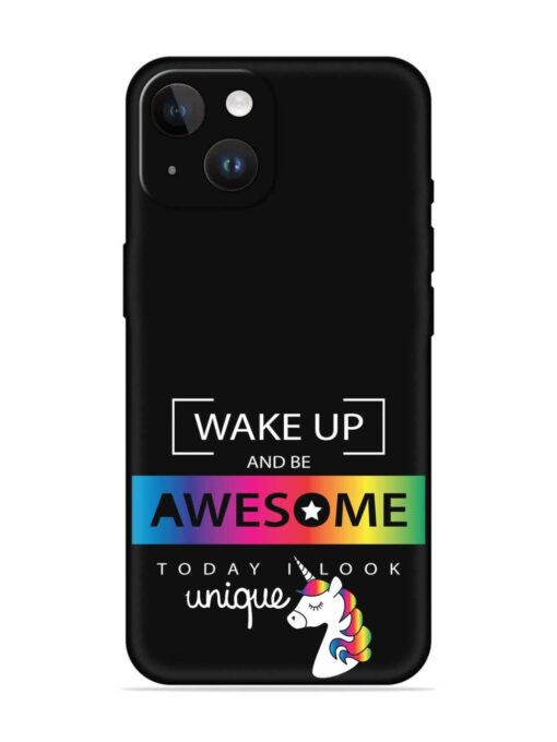 Inspirational Quote Unicorn Embossed Soft Silicone Case for Apple Iphone 14 Zapvi