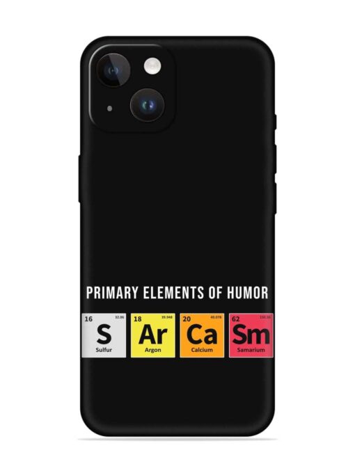 Primary Elements Humor Embossed Soft Silicone Case for Apple Iphone 14 Zapvi