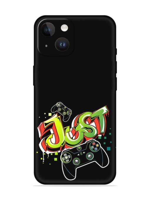 Graffiti Gamepad Illustration Embossed Soft Silicone Case for Apple Iphone 14