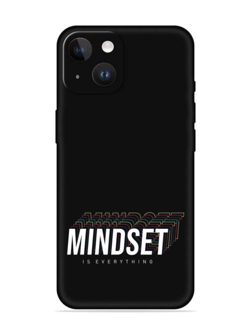 Mindset Everything Slogan Embossed Soft Silicone Case for Apple Iphone 14 Zapvi