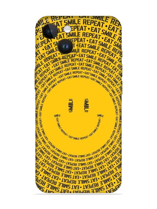 Smiley Embossed Soft Silicone Case for Apple Iphone 14 Zapvi