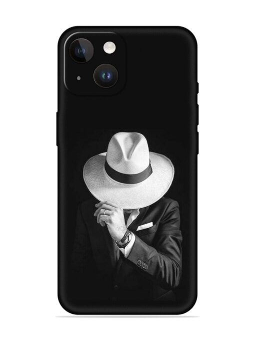 Men Under Hat Embossed Soft Silicone Case for Apple Iphone 14