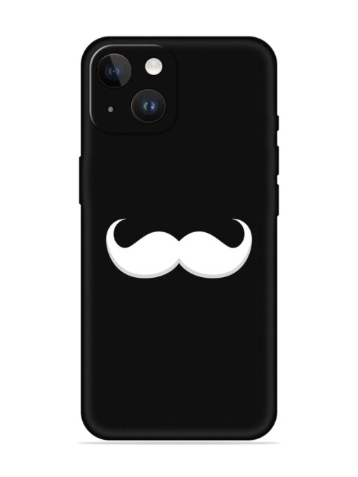 Mustache Vector Embossed Soft Silicone Case for Apple Iphone 14 Zapvi