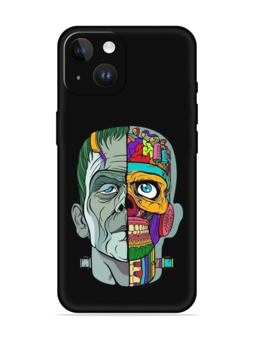 Men Vs Skull Embossed Soft Silicone Case for Apple Iphone 14 Zapvi