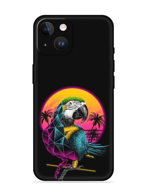 Rad Parrot Embossed Soft Silicone Case for Apple Iphone 14 Zapvi