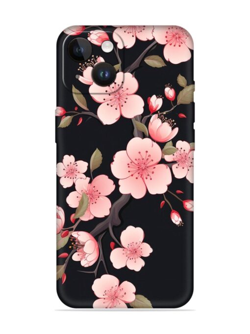 Cherry Blossom Embossed Soft Silicone Case for Apple Iphone 14 Zapvi