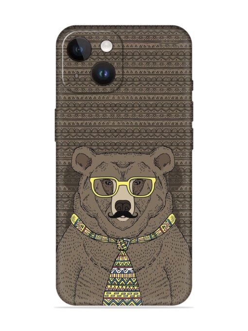 Grizzly Bear Embossed Soft Silicone Case for Apple Iphone 14 Zapvi