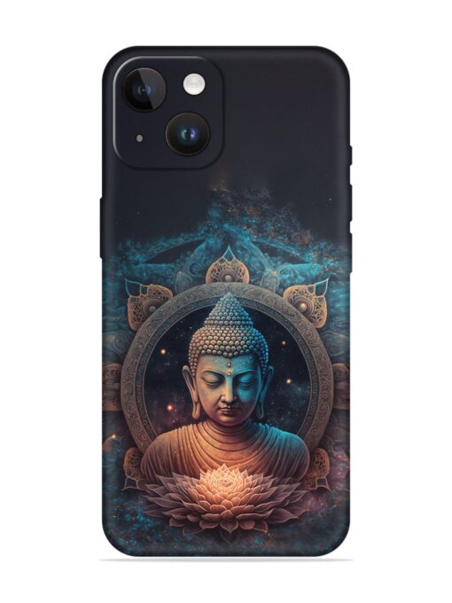 Gautam Buddha Embossed Soft Silicone Case for Apple Iphone 14