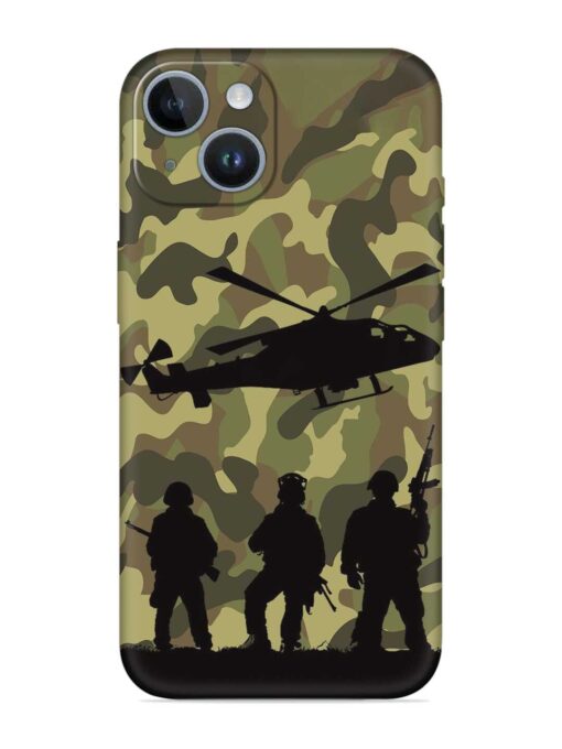 Army Heros Embossed Soft Silicone Case for Apple Iphone 14 Plus Zapvi