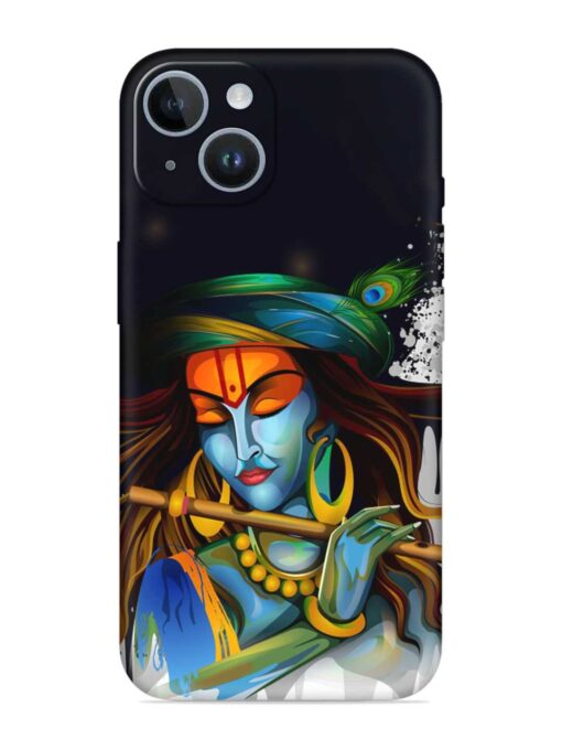 Krishna Art Embossed Soft Silicone Case for Apple Iphone 14 Plus Zapvi