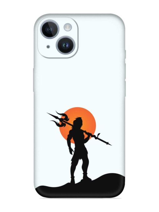 Lord Mahadev Trendy Embossed Soft Silicone Case for Apple Iphone 14 Plus Zapvi