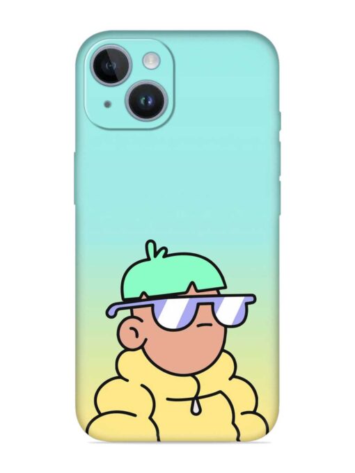 Doodles Cool Character Embossed Soft Silicone Case for Apple Iphone 14 Plus Zapvi