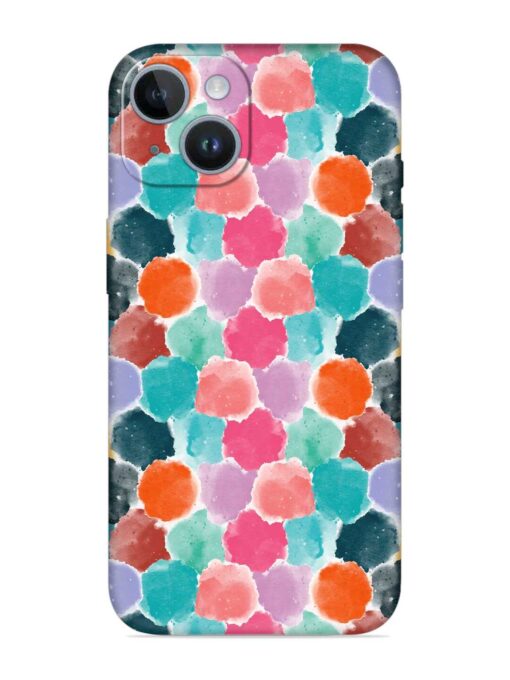 Colorful Seamless Pattern Embossed Soft Silicone Case for Apple Iphone 14 Plus Zapvi