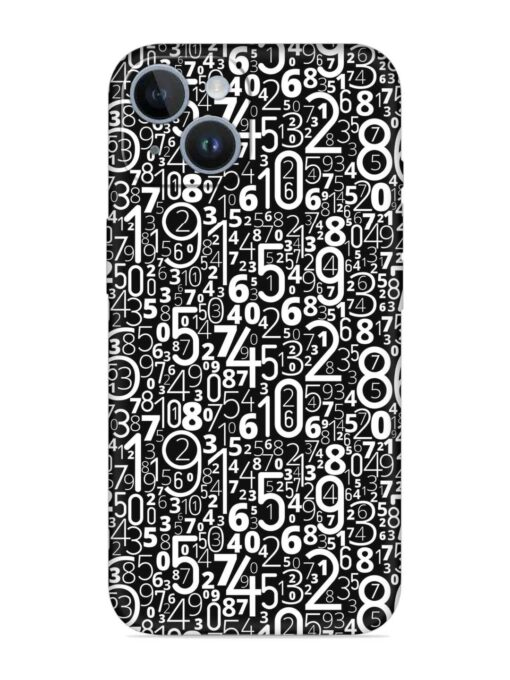 Many Numbers Different Embossed Soft Silicone Case for Apple Iphone 14 Plus Zapvi