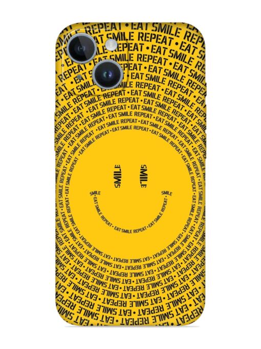 Smiley Embossed Soft Silicone Case for Apple Iphone 14 Plus Zapvi