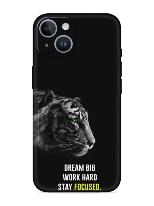 Dream Big Work Hard Embossed Soft Silicone Case for Apple Iphone 14 Plus Zapvi