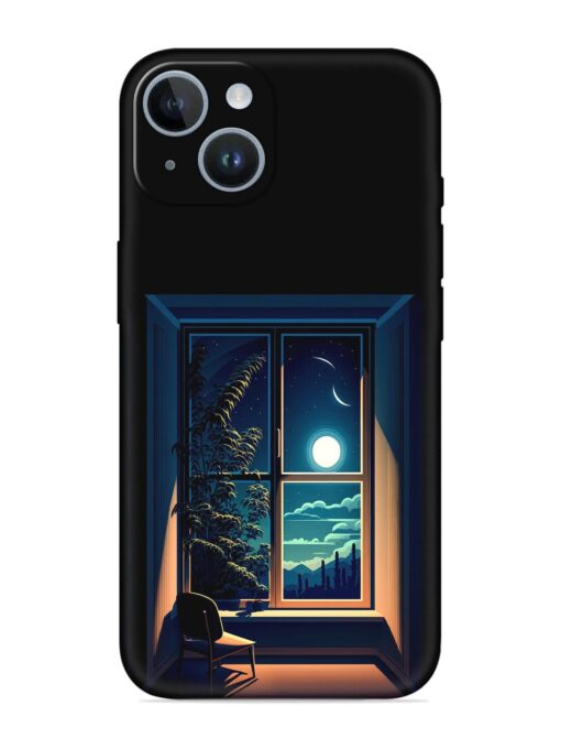 Night View At Window Embossed Soft Silicone Case for Apple Iphone 14 Plus Zapvi