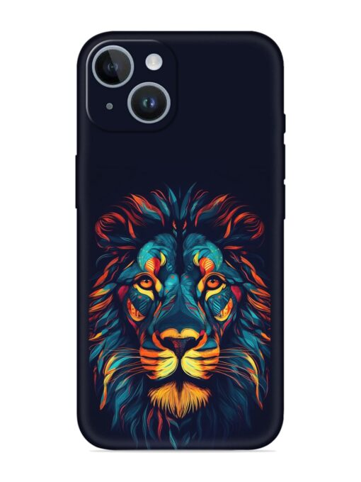 Colorful Lion Embossed Soft Silicone Case for Apple Iphone 14 Plus Zapvi