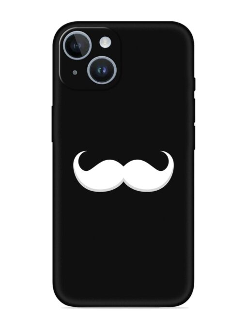 Mustache Vector Embossed Soft Silicone Case for Apple Iphone 14 Plus Zapvi