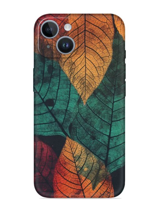 Leaves Artwork Embossed Soft Silicone Case for Apple Iphone 14 Plus Zapvi