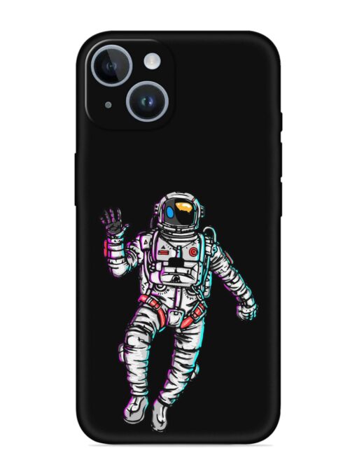 Spaceman Embossed Soft Silicone Case for Apple Iphone 14 Plus Zapvi