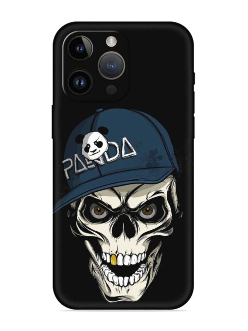 Panda Skull Embossed Soft Silicone Case for Apple Iphone 14 Pro