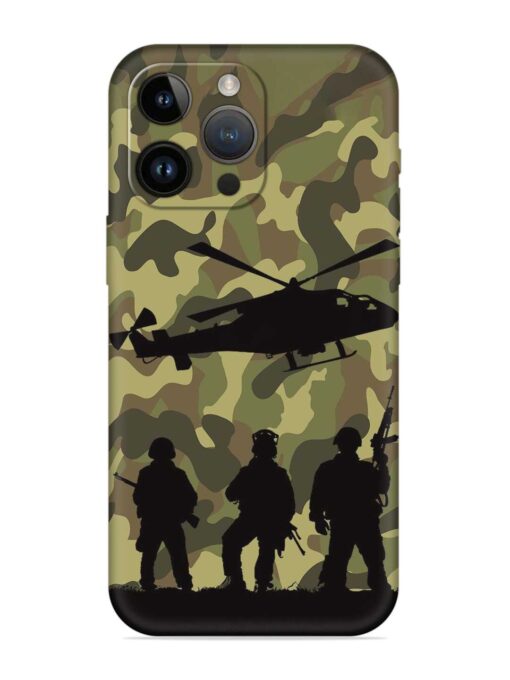 Army Heros Embossed Soft Silicone Case for Apple Iphone 14 Pro Zapvi