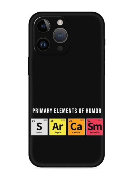 Primary Elements Humor Embossed Soft Silicone Case for Apple Iphone 14 Pro