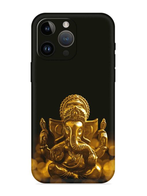 Lord Ganesha Indian Festival Embossed Soft Silicone Case for Apple Iphone 14 Pro Zapvi