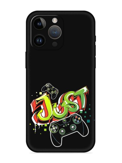 Graffiti Gamepad Illustration Embossed Soft Silicone Case for Apple Iphone 14 Pro Zapvi