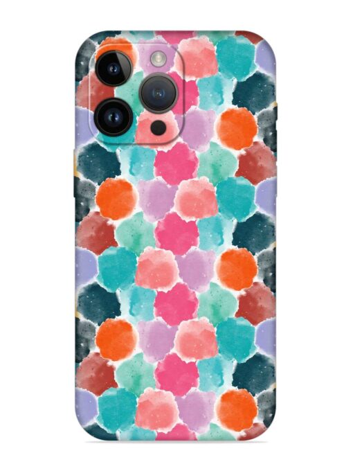 Colorful Seamless Pattern Embossed Soft Silicone Case for Apple Iphone 14 Pro