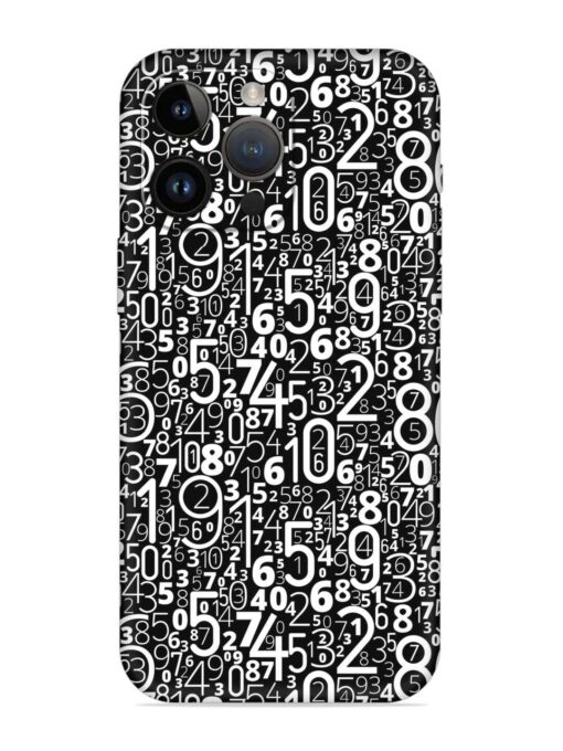 Many Numbers Different Embossed Soft Silicone Case for Apple Iphone 14 Pro Zapvi