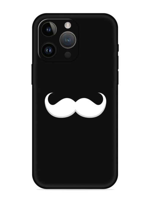 Mustache Vector Embossed Soft Silicone Case for Apple Iphone 14 Pro Zapvi