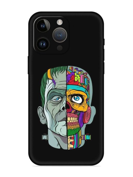 Men Vs Skull Embossed Soft Silicone Case for Apple Iphone 14 Pro Zapvi