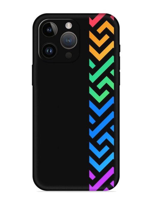 Colorshape Stripes Embossed Soft Silicone Case for Apple Iphone 14 Pro