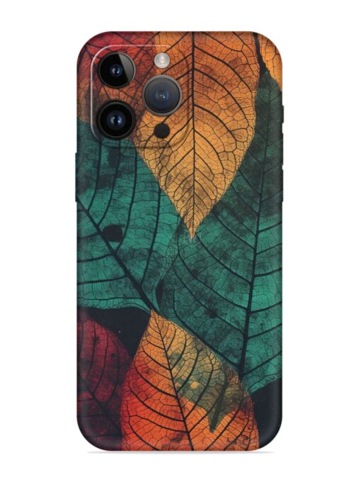 Leaves Artwork Embossed Soft Silicone Case for Apple Iphone 14 Pro Zapvi