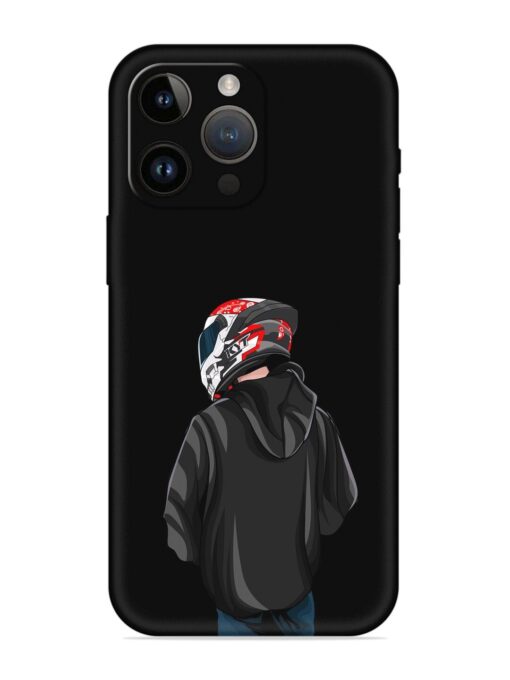 Motorcycle Rider Embossed Soft Silicone Case for Apple Iphone 14 Pro Zapvi