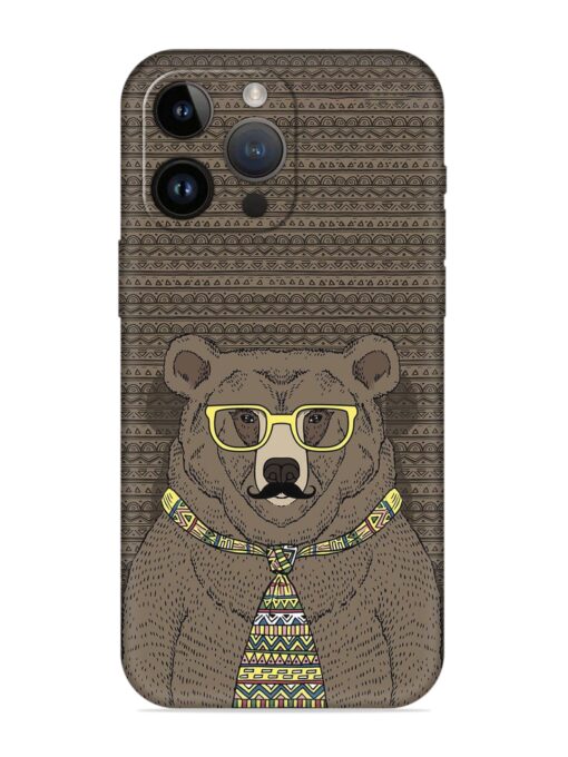 Grizzly Bear Embossed Soft Silicone Case for Apple Iphone 14 Pro Zapvi