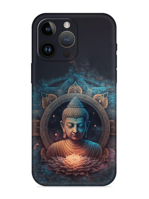 Gautam Buddha Embossed Soft Silicone Case for Apple Iphone 14 Pro Zapvi