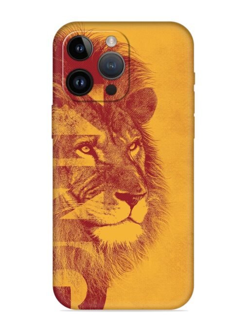 Gold Lion Crown Art Embossed Soft Silicone Case for Apple Iphone 14 Pro